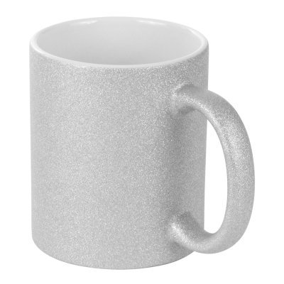 Miniatura 2 de Tazón Glitter Plateado 350cc Sublimación