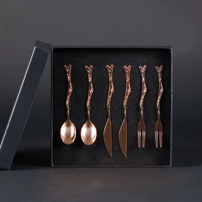 Miniatura 5 de Deluxe Set de Cubiertos encobrizados para cóctel